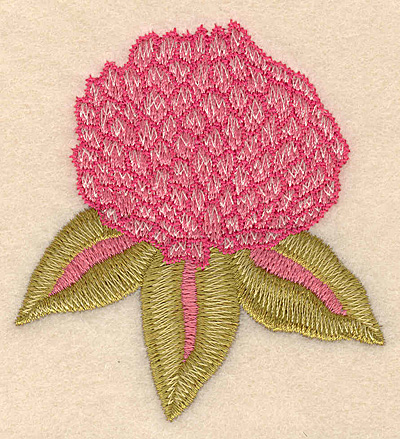 Embroidery Design: Flower pink 2.79"w X 3.01"h