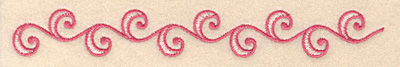 Embroidery Design: Floral border B 6.66"w X 0.86"h