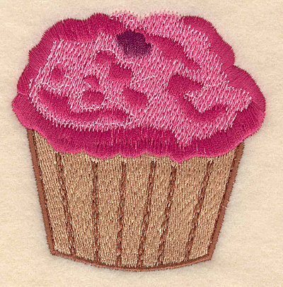 Embroidery Design: Cupcake large 2.98"w X 3.15"h