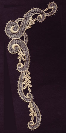 Embroidery Design: Lace 3rd Ed. Vol.1 no.644.24w X 8.48h