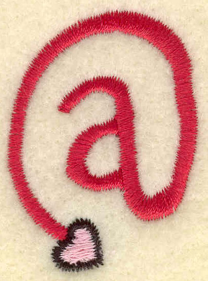 Embroidery Design: At symbol1.25w X 1.73h
