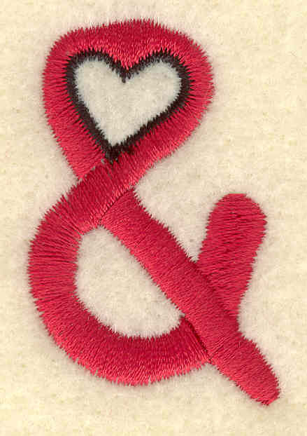 Embroidery Design: And symbol1.22w X 1.86h