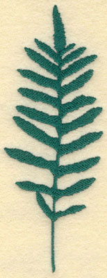 Embroidery Design: Large Fern A2.27w X 6.00h