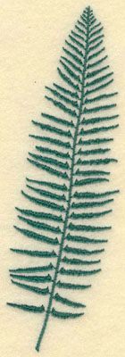 Embroidery Design: Large Fern C1.88w X 6.02h