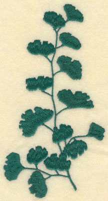 Embroidery Design: Large Fern D3.21w X 6.00h