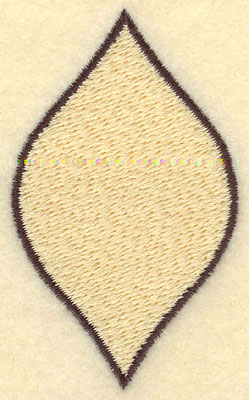 Embroidery Design: Leaf Filled Medium1.68w X 2.76h