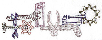 Embroidery Design: Tools and gear 9.74w X 3.54h