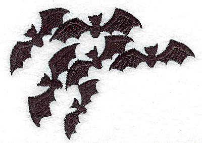 Embroidery Design: Bats 3.56w X 2.57h