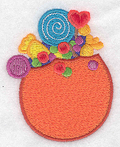 Embroidery Design: Pumpkin full of treats 2.43w X 3.02h