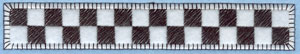 Embroidery Design: Checkered Flag Border Applique6.57w X 1.06h