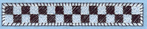 Embroidery Design: Checkered Flag Border Applique4.60w X 0.75h