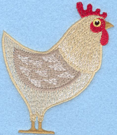 Embroidery Design: Hen Small3.13w X 3.81