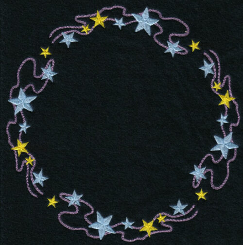 Embroidery Design: String of Stars Circle7.42w X 7.40h
