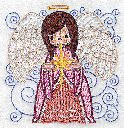 Embroidery Design: Nativity scene 9 small angel 3.79w X 3.89h