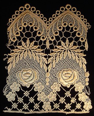 Embroidery Design: Vintage Lace Edition 6 Vol.2 AINL15B  7.45"w X 8.66"h