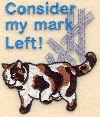 Embroidery Design: Consider my mark left3.31w X 3.90h