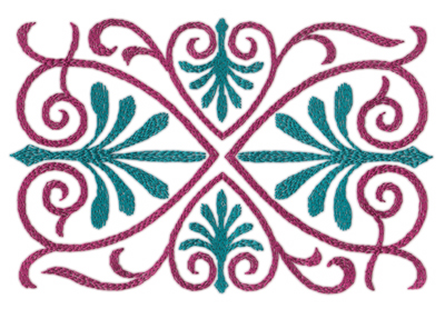 Embroidery Design: Swirling Hearts (large)7.92" x 5.05"