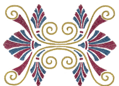 Embroidery Design: Roman Tassle 15.92" x 4.36"
