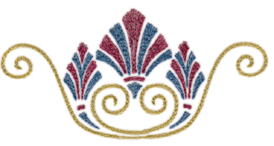 Embroidery Design: Roman Tassle 75.73" x 2.86"