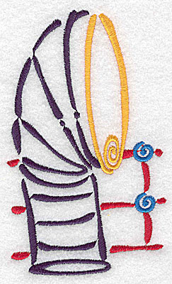 Embroidery Design: Ship's smokestack large 2.98w X 4.98h