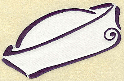 Embroidery Design: Sailor's cap applique 6.84w X 4.49h