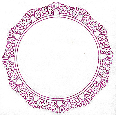 Embroidery Design: Circular frame 101 large 7.75w X 7.75h
