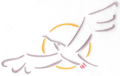Embroidery Design: Seagull large 9.72w X 6.36h