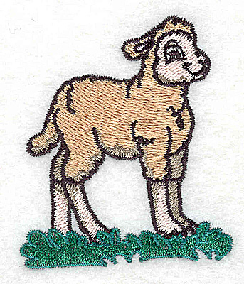 Embroidery Design: Lamb A 2.27w X 2.63h