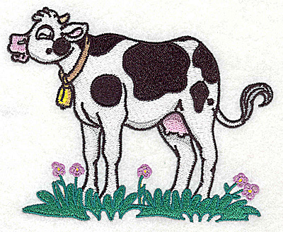 Embroidery Design: Cow large 4.96w X 3.97h