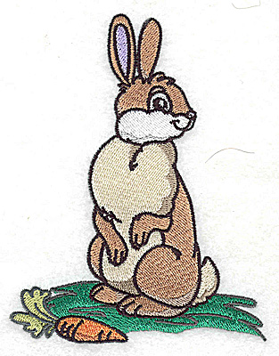 Embroidery Design: Rabbit large 3.85w X 4.96h