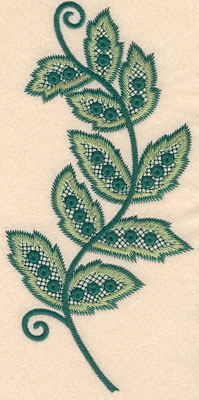 Embroidery Design: Vine large  4.24"h x 8.76"w