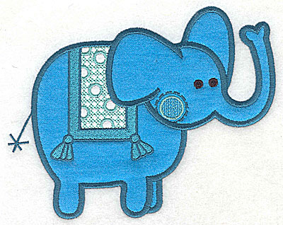 Embroidery Design: Elephant appliques large 9.31w X 7.38h