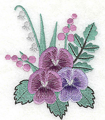 Embroidery Design: Flower A 2.91w X 3.51h