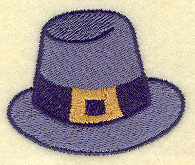 Embroidery Design: Pilgrim hat 2.56w X 2.12h