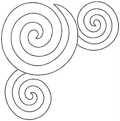 Embroidery Design: Circle swirls large 6.98w X 7.04h