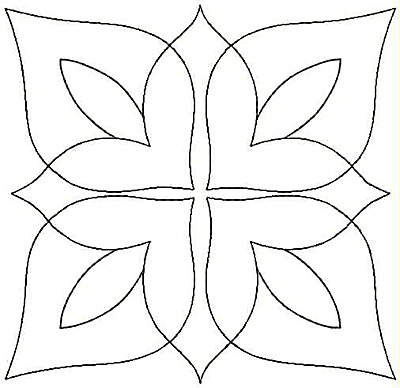 Embroidery Design: Floral Leaf small4.84w X 4.84h