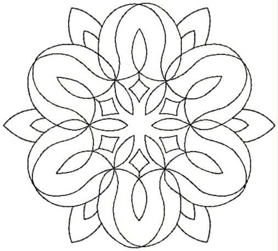 Embroidery Design: QDesign 58A 4.93w X 4.43h