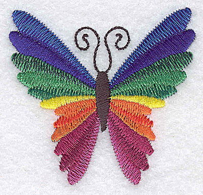 Embroidery Design: Butterfly D 2.46w X 2.34h