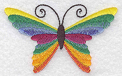 Embroidery Design: Butterfly H 3.11w X 1.90h