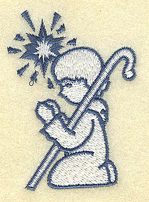 Embroidery Design: Shepherd praying 1.94w X 2.76h