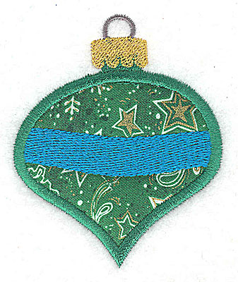Embroidery Design: Christmas ornament B aplique 2.57w X 3.14h