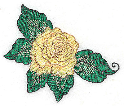 Embroidery Design: Rose D 3.84w X 3.18h