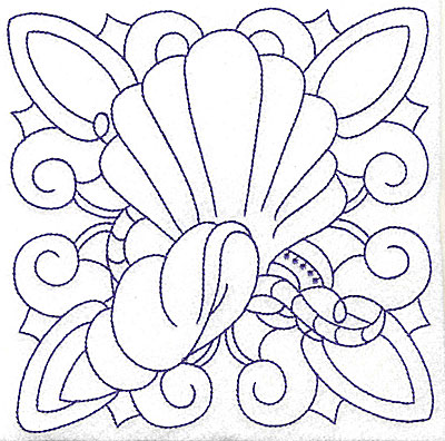 Embroidery Design: Shells large 6.47w X 6.49h