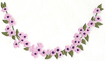 Embroidery Design: Blossom neckline large 10.01w X 5.58h