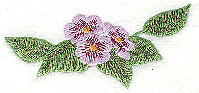 Embroidery Design: Blossom trio large 4.45w X 2.14h