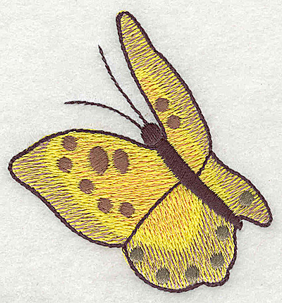 Embroidery Design: Butterfly in flight large 3.03w X 2.87h