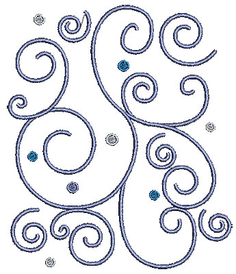 Embroidery Design: Scrollworks swirls design 5.98w X 7.01h