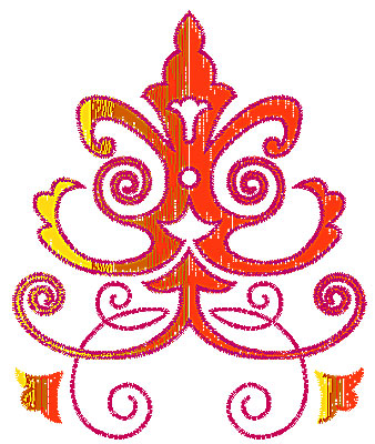 Embroidery Design: Scrollworks design 5.00w X 6.06h