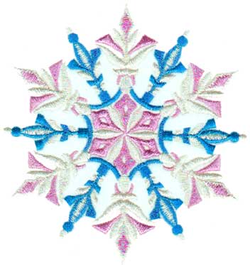 Embroidery Design: Snowflake 14.81" x 4.84"