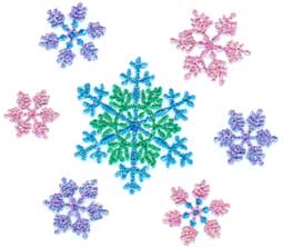 Embroidery Design: Snowflake 103.43" x 2.97"